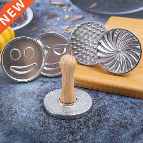 Cookie Cutter Aluminum Alloy Cookie Stamps with Wooden