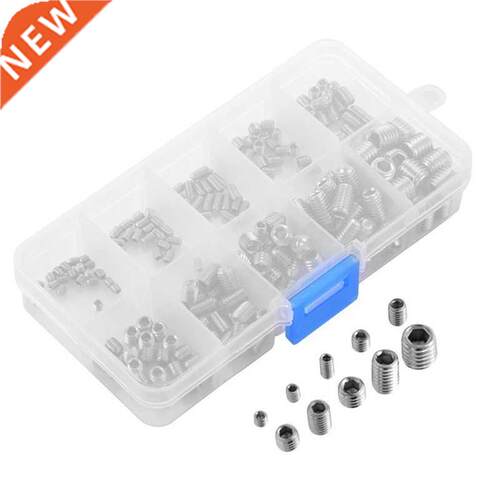 200pcs M3/4/5/6/8 Hex Head Screw Socket Hex Grub / Assortmen