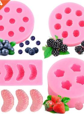 Fruit rawberry Blueberry Mulberry Silicone Mold Pineapple