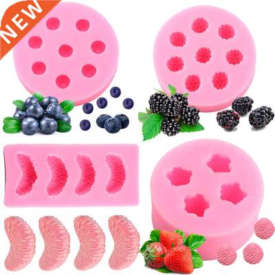 Fruit rawberry Blueberry Mulberry Silicone Mold Pineapple