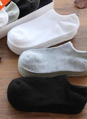 10 Pairs Women Breathable Sports socks Solid Color Boat Com