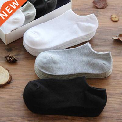 10 Pairs Women Breathable Sports socks Solid Color Boat Com