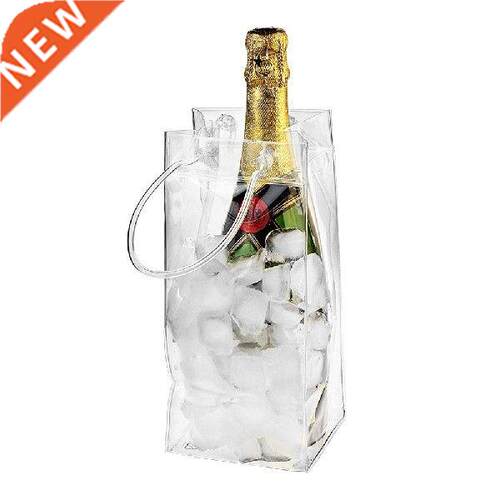 Transparent PVC Leakproof Ice Bag Wine Beer Champagne