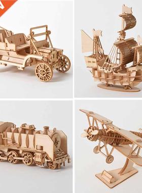3D Wooden kit for Assembly Puzzle Laser Cutting Sailing Ship