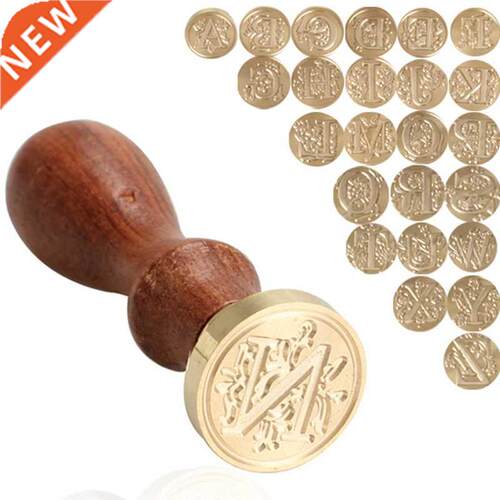 Retro Wax Seal Stamp Sealing Wax Seal Set 26 Alphabet Letter