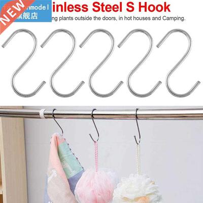 10Pcs Stainless Steel S-hooks Pot Pan Storage Hanging Hanger