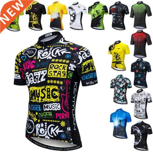 Weimostar Rock Music Mens Cycling Jersey Jazz Cycling Clothi