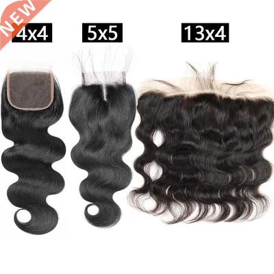Indian Body Wave 1x4 Lace Frontal Closure Medium Brown Swis
