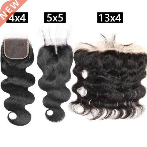 Indian Body Wave 1x4 Lace Frontal Closure Medium Brown Swis