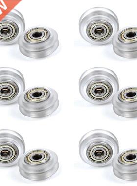 12Pcs CNC Clear Polycarbonate Wheel Pulley 625ZZ Bearing Pla