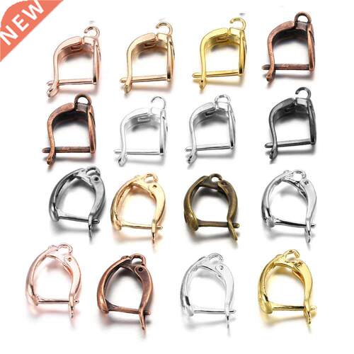 6-12Pcs/lot Gold Color French Earring Hooks Lever Back Open