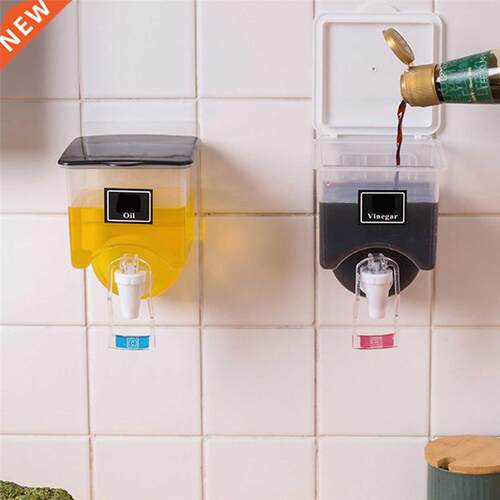 Wall Mounted Oil Storage Tank Liquid Seasoning Food