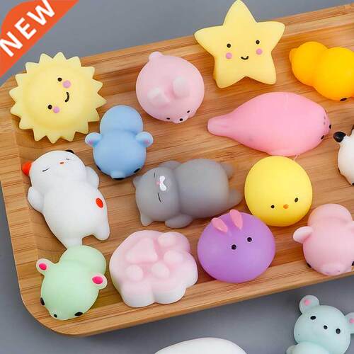 10Pcs/set Mochi Squishy Toys Mini Squishies Kawaii Animal Sq