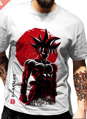 New Men's Summer Short Sleeve Round Neck T-shirt Fashion D