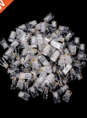 25/100Pcs Gold Plated RJ45 Net Network Cables Modular Plug C