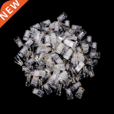 25/100Pcs Gold Plated RJ45 Net Network Cables Modular Plug C