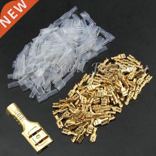 100pairs (200pcs)/Set 4.8mm Crimp Terminals AWG 22-16 0.5mm2