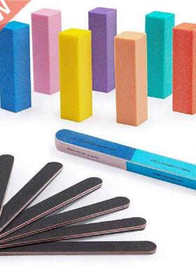 14Pcs/Set Nail Polishing File Frosted  Colorful Manicure