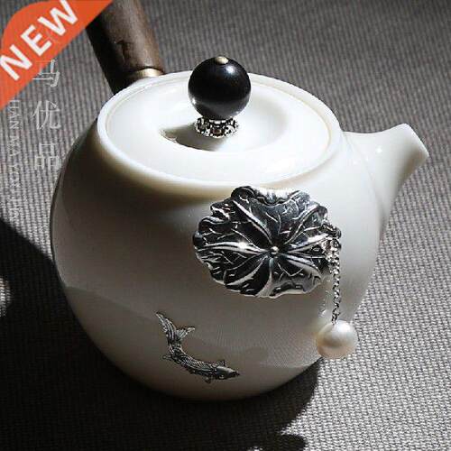 Japanese white jade porcelain pot pottery household tea set