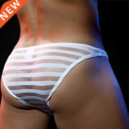 M-3XL 6Colors Men Low-Waist Ultra-Thin Transparent Mesh Bulg