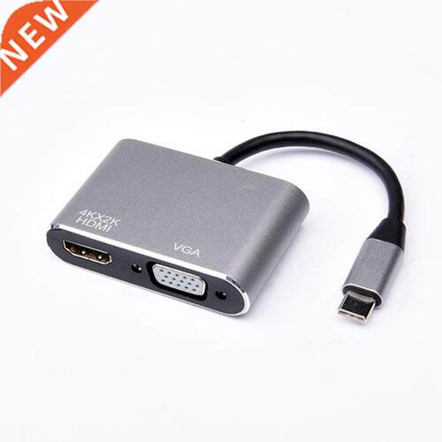 Type-C to HDMI-compatile VGA Hu Adapter for Macook Ssun