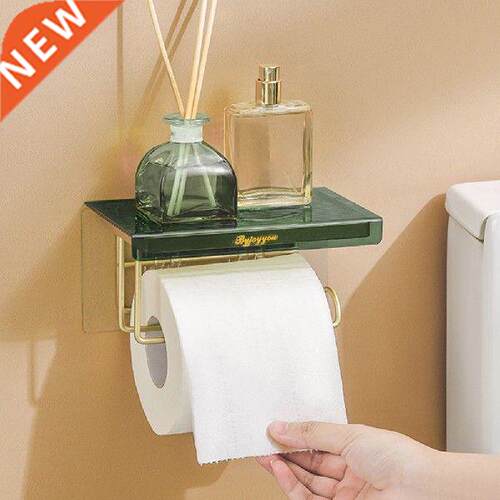 Toilet Wrought Iron Tissue Box Roll Paper Rack Home