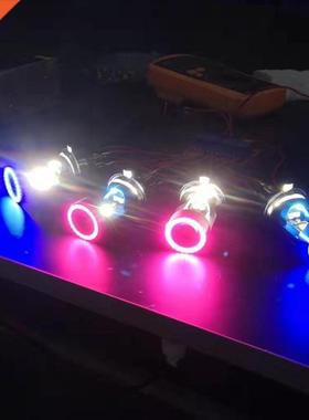 Blue Angel eye H4 LED Motorcycle Headlight Ba20d Light Bulb