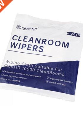 Soft Cleanroom Wiper Microfiber Absorbing Water Dust Free Pa