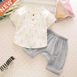 Children Boys Clothes Summer Kids Short T-shirt Pants Cotton