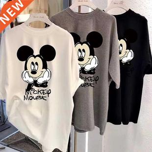 cartoon Mickey Tshirt Tops Summer casual oversized Women T-s