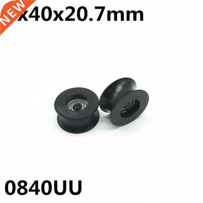 2PCS New Nylon Roller Bearings 0840UU 8mm Groove Guide Pulle