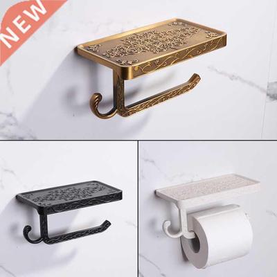 Bathroom Hardware Set White Paper Mobile Phone Holder Space