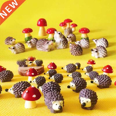 free shipping 15Pcs/hedgehog with mushrooms/cute animal/fair