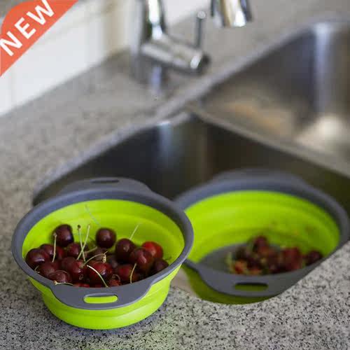 Washing Basket Strainer Strainer Collapsible Drainer With Ha