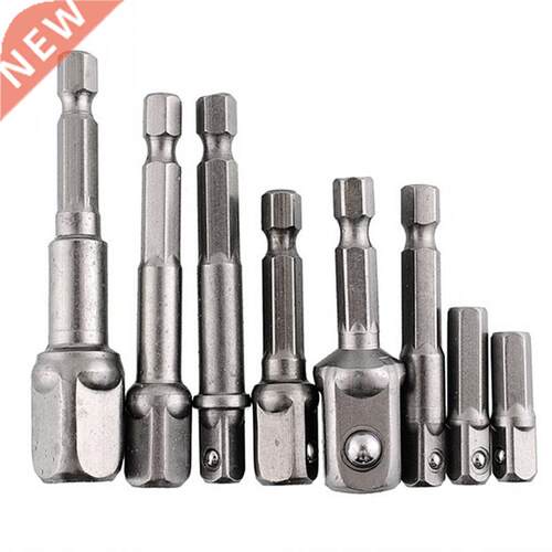 8pcs Chrome Vanadium Wrench Socket Adapter Power Wrench Hex