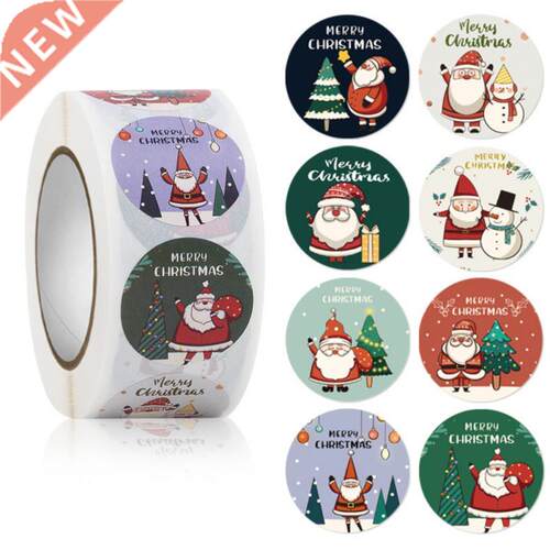 Portable 500Pcs Merry Christmas Stickers 500pcs Animals Snow