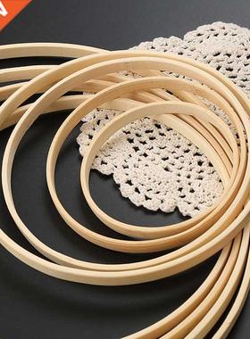 5Pcs Floral Wreath Hoop Wooden Frame  Dream Catcher Makin