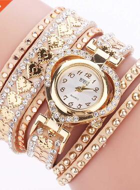 Hot Fashion Women Rhinestone Bracelet Watch Casual Luxury La