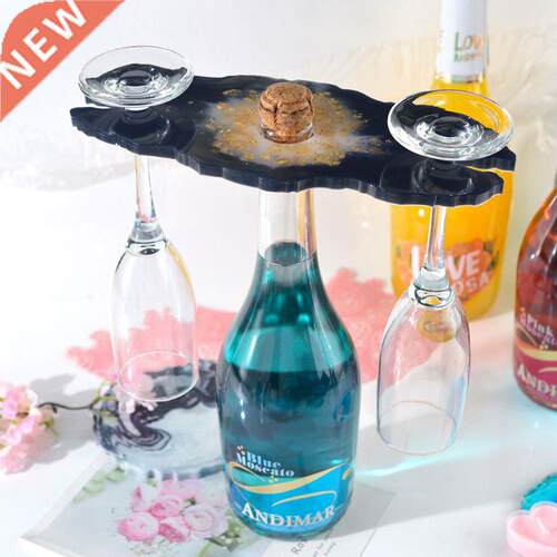 New Chic Tray Wine Glass Rack Irregular Silicone Mold Set DI