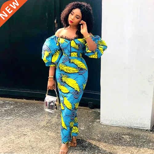 S-4xl Large Size African ladies fat MM print dress大码非洲裙
