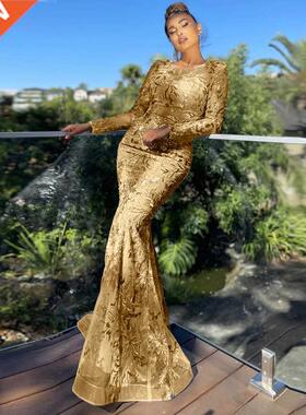 Prom Party Dresses Sequins Shinning Wedding Ball Prom Gown L