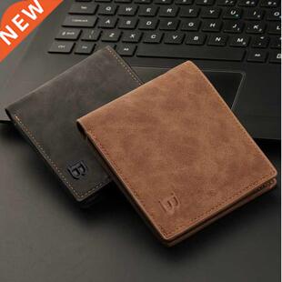 2022 New Retro Men Wallets Small Money Purses Wallets New De