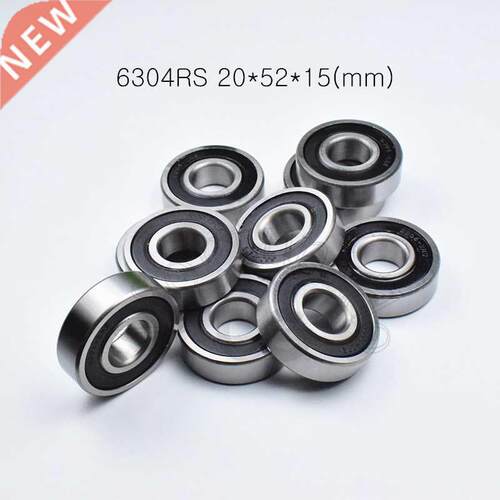 1pcs 6304RS 20*52*15(mm) free shipping chrome steel rubber