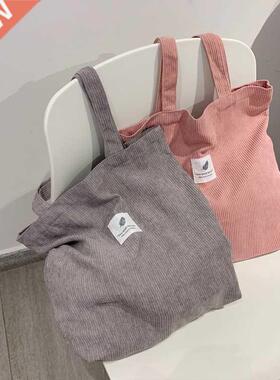 Bags for Women 2021 Corduroy Shoulder Bag Reusable Shopping