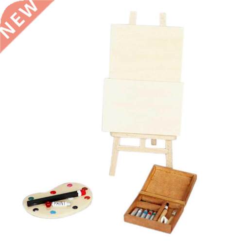 1:12 Scale Dolls House Miniature Artist Paint Palette and Ea