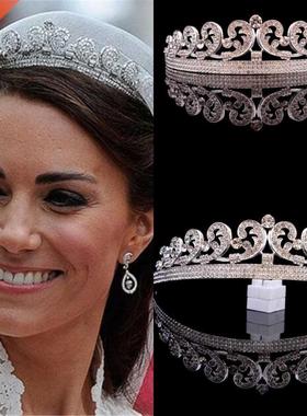 Baroque Princess Diana William Kate Bridal Crown Tiaras Bout