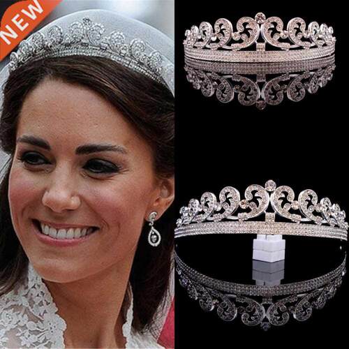 Baroque Princess Diana William Kate Bridal Crown Tiaras Bout