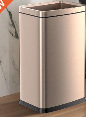 Stainless Steel Kitchen Trash Can Bedroom Garbage Large