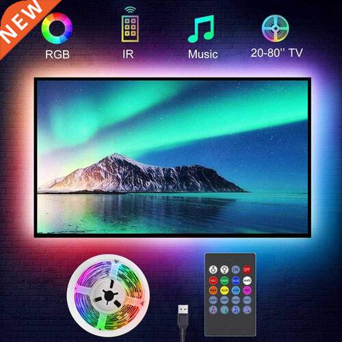 TV Backlight Music Sync USB Powered RGB5050 LED Strip Light