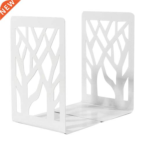 1pair Portable Out Desk Organizer Iron School Book Ends Hom